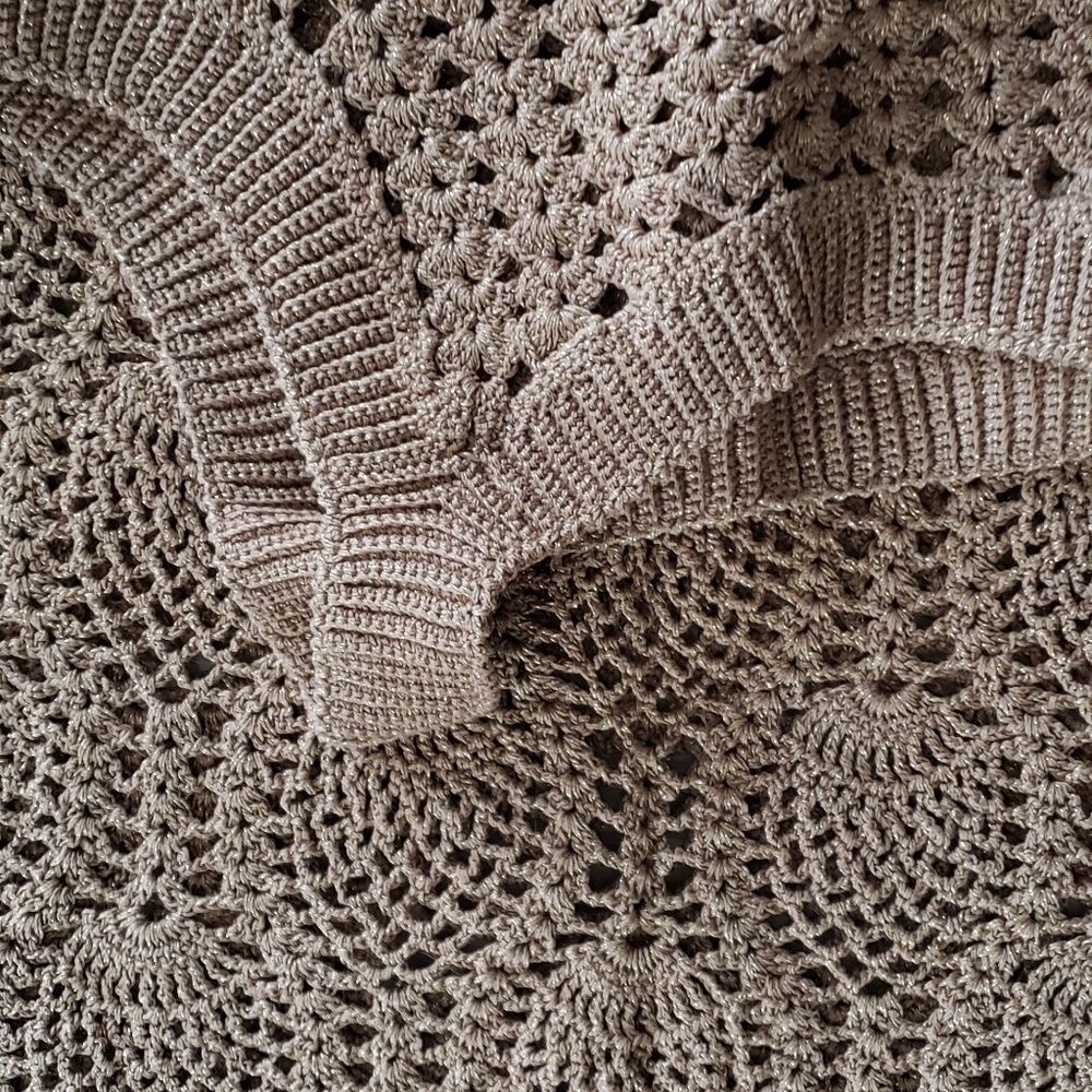 Knitted cotton lurex dress